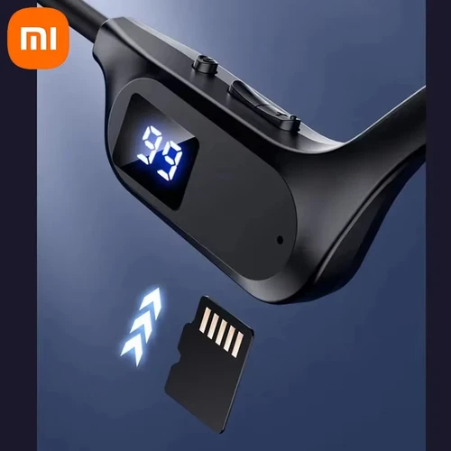 Imagen 2 del producto Xiaomi-auriculares inalámbricos de conducción ósea para deporte y natación, cascos compatibles con Bluetooth, manos libres con micrófono para deportes X7