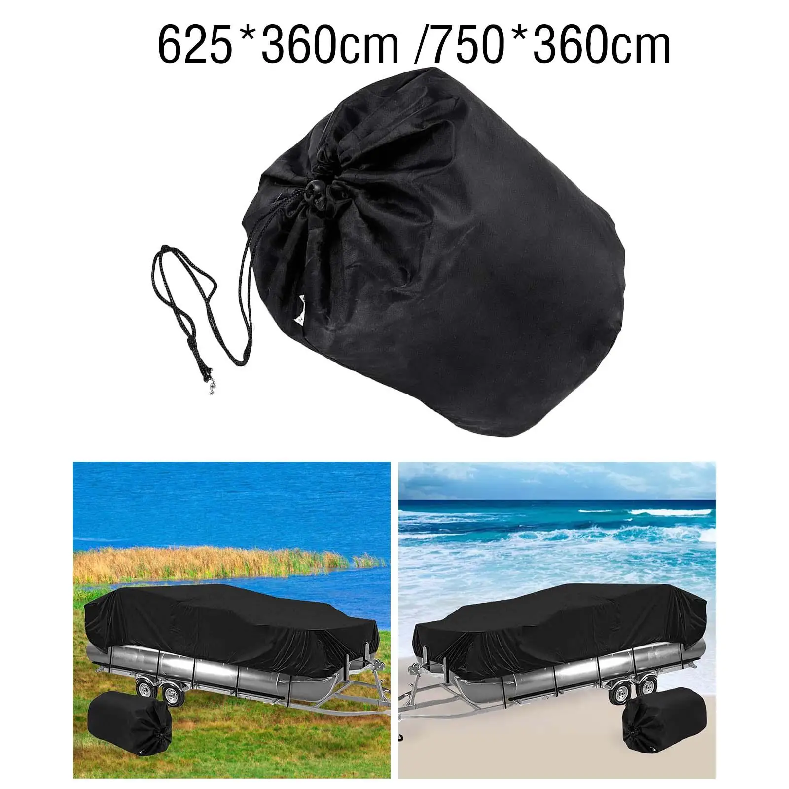 

Fishing Ski Boat Cover Oxford Cloth Heavy Duty Waterproof Marine Boat Cover