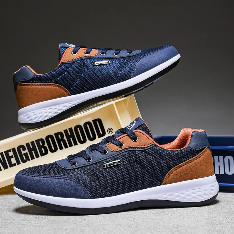 

Классические мужские повседневные кроссовки, модные повседневные мужские кроссовки с дышащей сеткой, противоскользящие спортивные кроссовки для спортзала, легкие кроссовки на плоской подошве