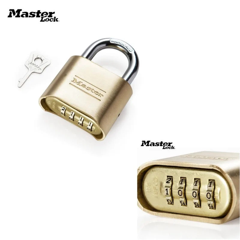 

Master Lock 175MCND Brass Password Padlock Anti-theft Waterproof Home Dormitory Outdoor Password Lock