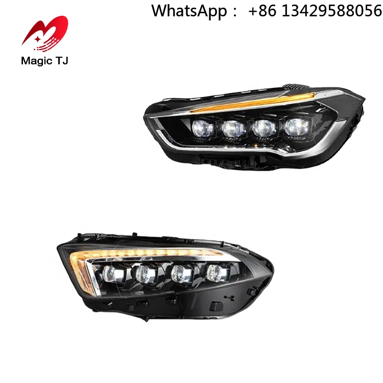 

LED for Benz W177 2019-2021 High Beam Angel Eye Projector Headlights DRL Turn Signal 6000K A180/A200/A220