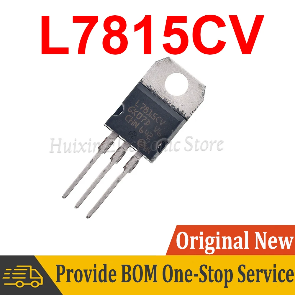 10PCS L7805CV L7805 L7805C TO-220 1.5A +15V New and Original IC Chipset