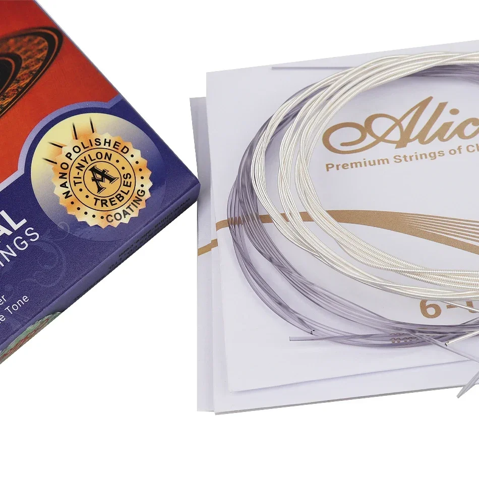 Alice AWR19T Classical Guitar Strings Set Normal Tension (028-044) Hard Tension (0287-046) Titanium Nylon Silver Plated Copper