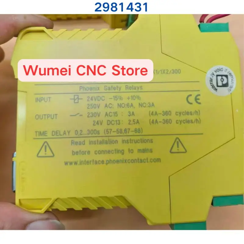 Second-hand test OK safety relay PSR-SPP-24DC/ESD/5X1/1X2/300 2981431 1 piece If you need other specifications please consult