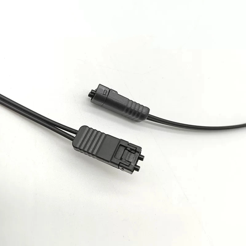 SMI plastic fiber optic jumper POF black duplex DX 980/1000um 2.2mm outer jacket industrial control LAN
