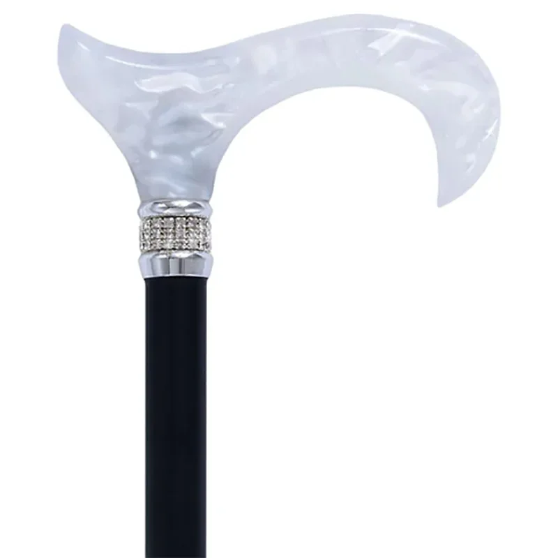 Unique Clear Acrylic Walking Canes Right Hand Contour Handle  Men Fashion Decorative Acrylic Walking Sticks