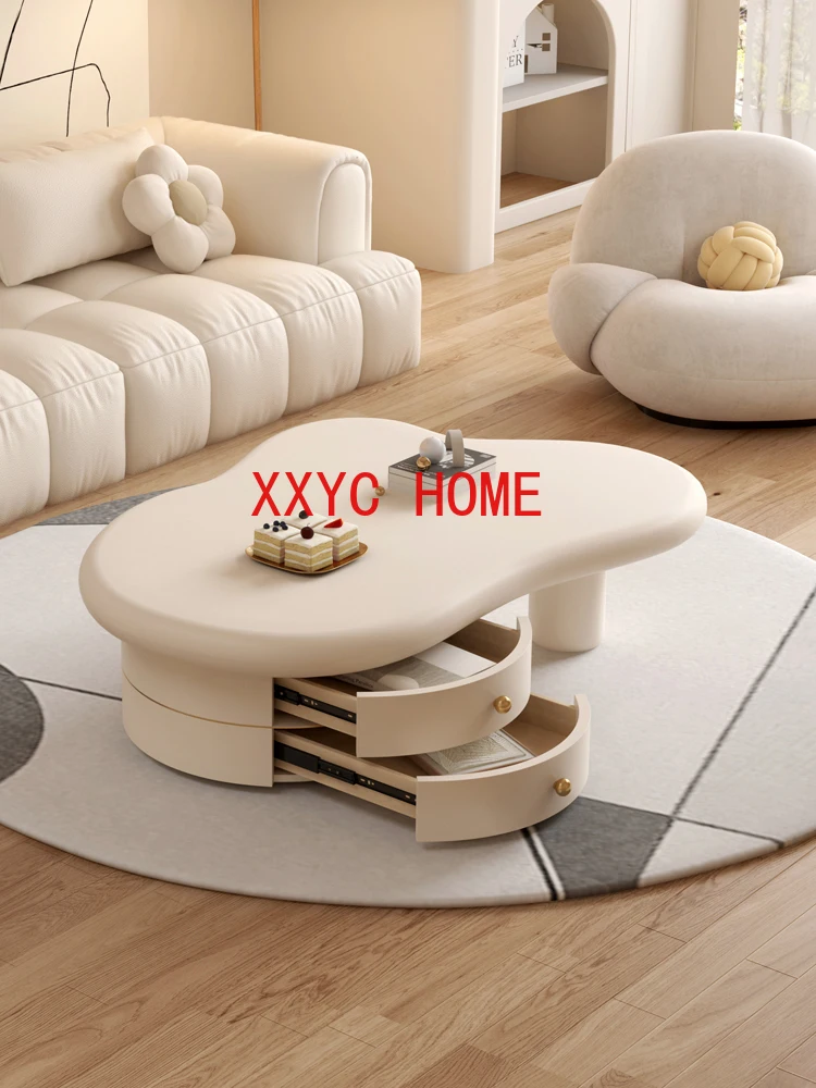 Net Red Cream Wind Suspension Acrylic Cloud Tea Table