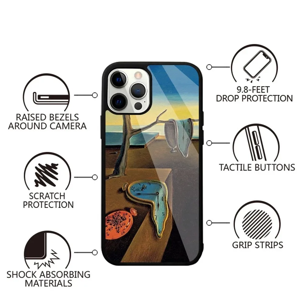 S-salvador Dali Art Phone Case Strong Magnetic For IPhone 15 14 13 Pro Max 11 12 Mini For Magsafe Wireless Charging