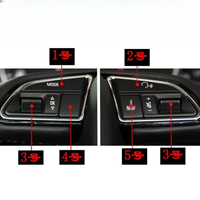 For Audi  A4L Q5 Steering Wheel Button False Cover 1pcs