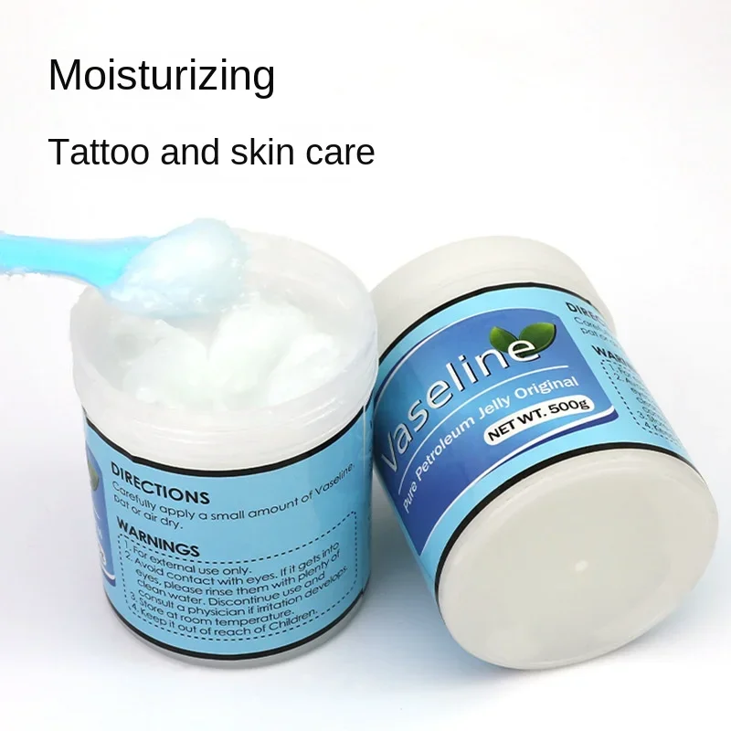 500g Tattood Vaseline white bottle for skin lubrication and auxiliary coloring Tattood embroidery