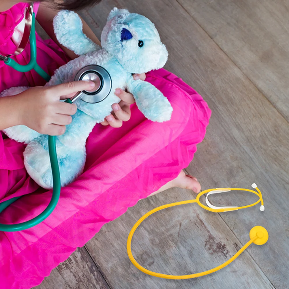 3pcs Kids Stethoscope For Toddlers Pretend Play Doctor Role Play Set Hospital Simulation Classroom Halloween Costume Cosplay