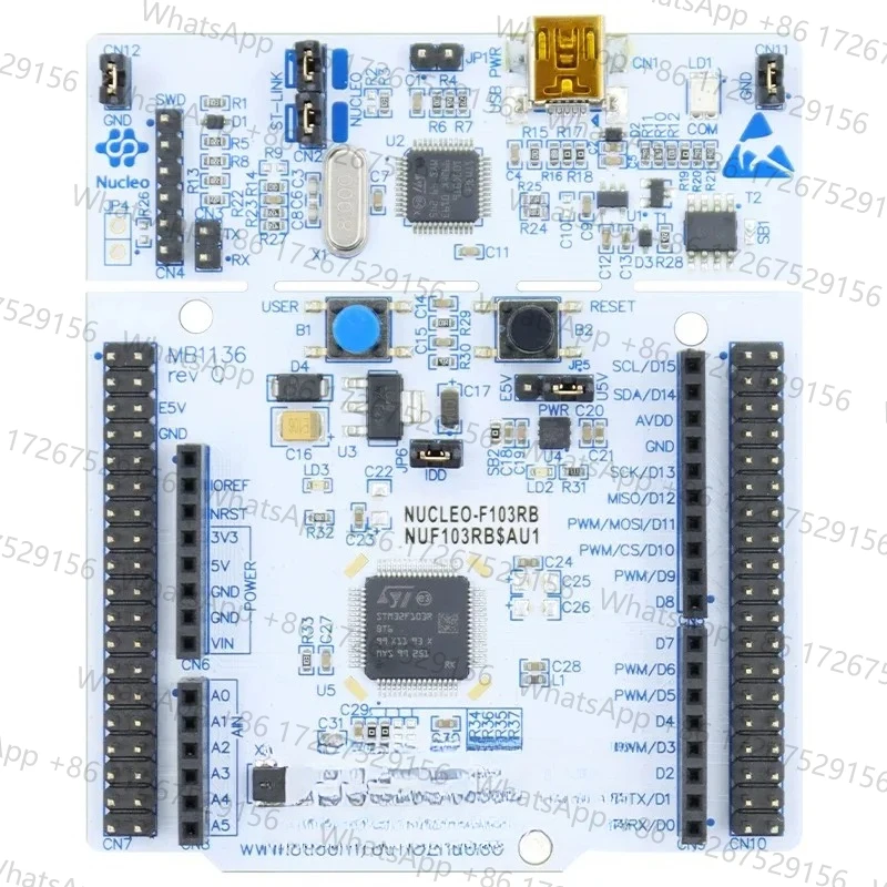 STM32 NUCLEO Оригинальная плата NUCLEO-F103RB STM32F1 STM32F103 STM32 со встроенным ST-LINK