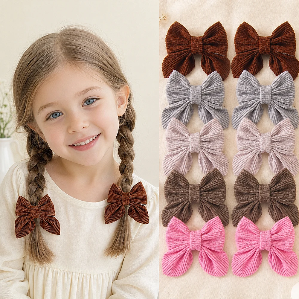 1 Lot Cute Children's Bow Hair Clip Baby Girl Children's Party Daily Decoration Clip Popular Kids Hair Accessory Small Gift