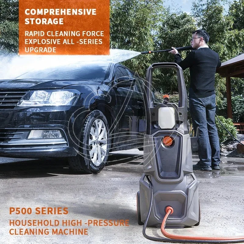 Portable 220V High Pressure Car Washer 1400W/1800W/2200W Water Gun Cleaning Machine