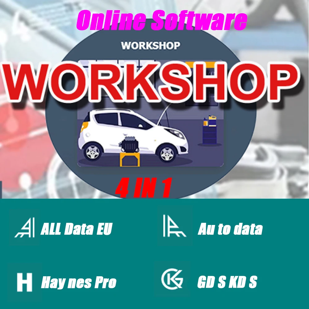 Alldata 2026 Newest Online Software 4 in 1 Haynes Pro G-DS K-DS AU TO DATA ALLDATA EU Data Repair Diagram Software