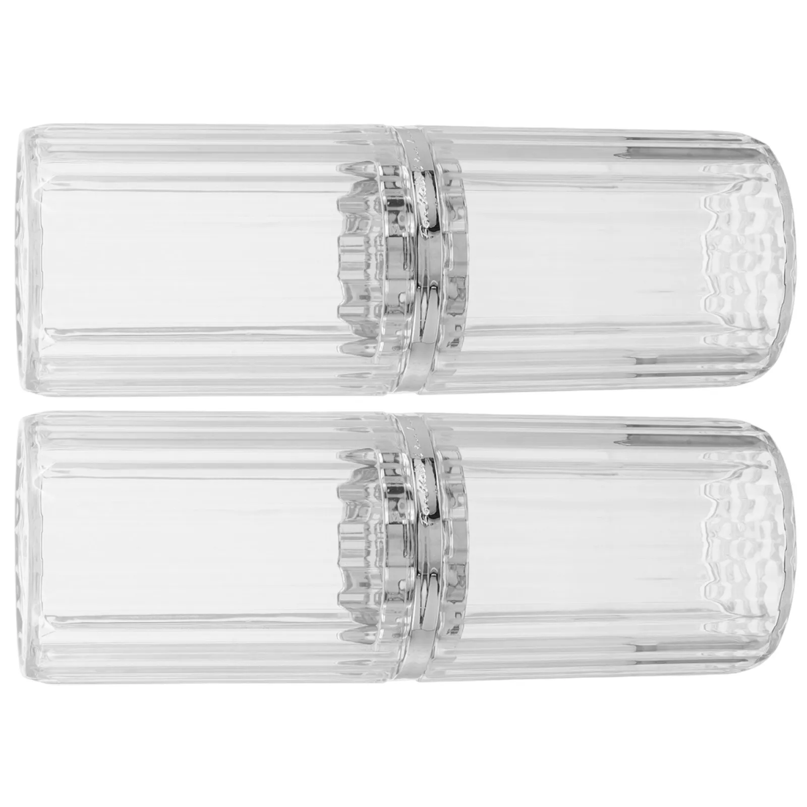 2Pcs Travel Toothbrush Toothpaste Holder Portable Lightweight Container Disassemblable Case for Vacation Business Trip School
