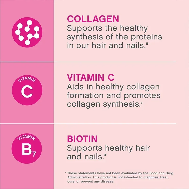 Super Collagen Peptides + Vitamin C & Biotin, Gluten Free, Promotes Healthy Hair, Beautiful Skin & Nail Support