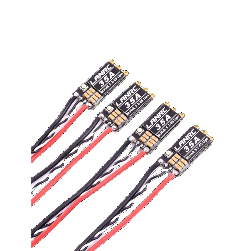 LANRC 35A 45A ESC 2-6S 調整可能な LED BLHeli-S 干渉防止スピードコントローラー高周波 FPV ドローンアクセサリー用