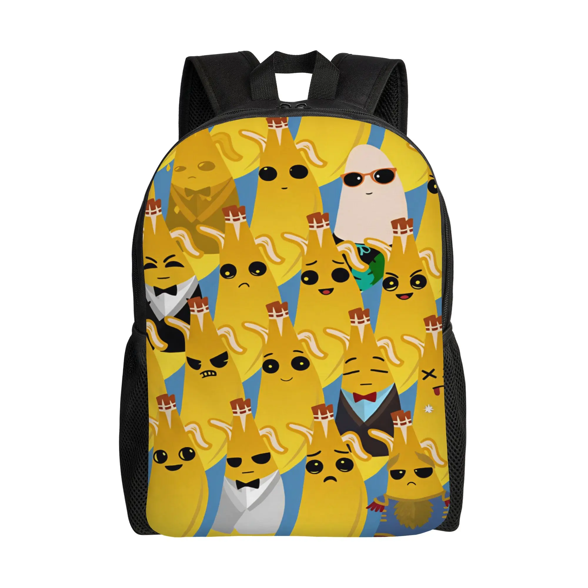 Peely Victory Royale Banana  Backpack  Student Polyester College Backpacks Lightweight Kawaii School Bags Rucksack