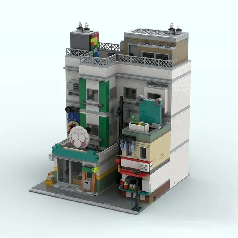 2401 pz MOC Hong Kong ispirato Modulare Modello modulare Blocchi di costruzione Costruzione idea creativa Regali di Natale Giocattolo di mattoni Per bambini