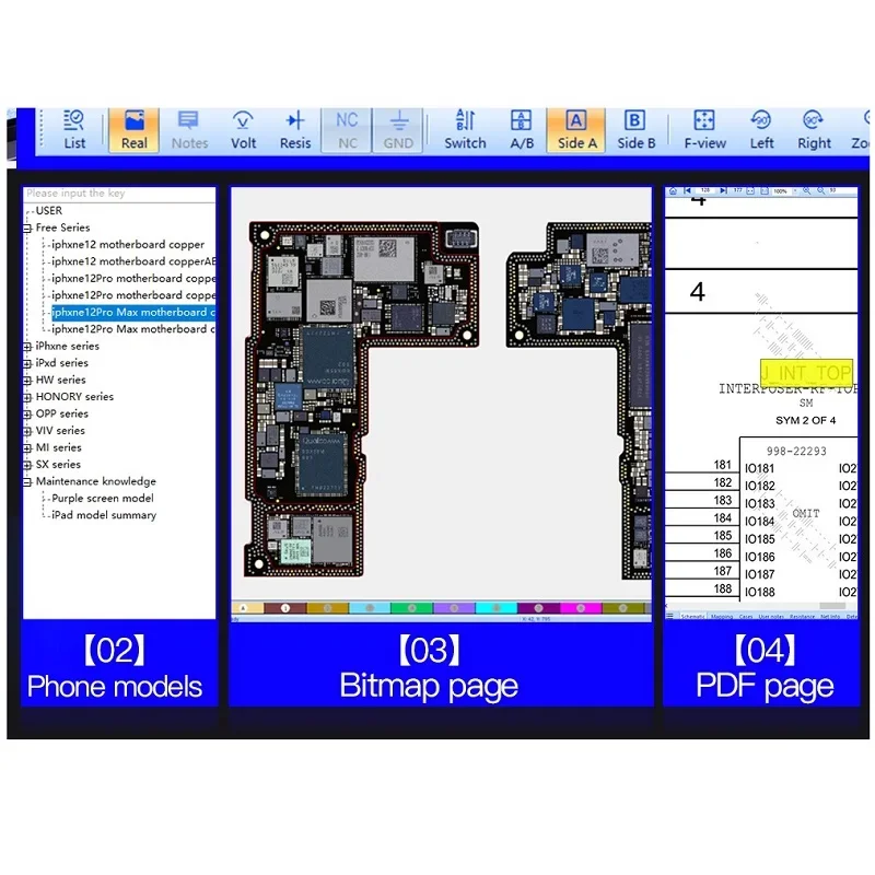 JCID Drawing Schematic Bitmap is Suitable For iPhone iPad Android Circuit integrated Diagram Bitmap Software JC Drawing Card VIP