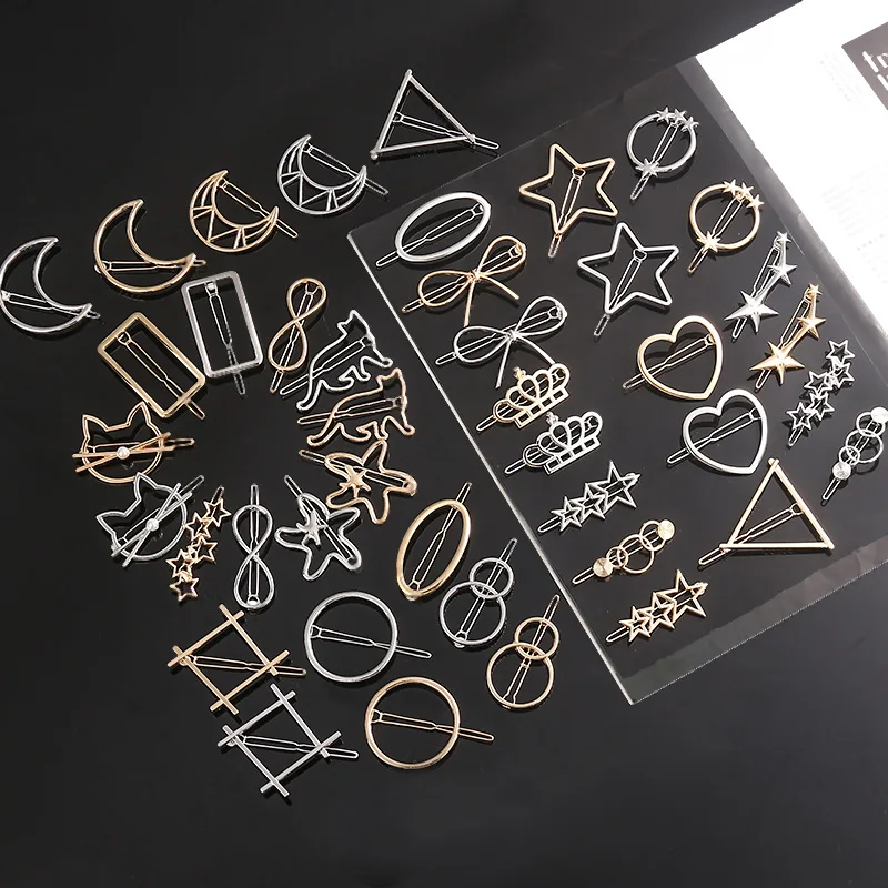 Neue Mode Metall Liebe Herz Haar Clip Elegante Perle Runde Haarspange für Frauen Mädchen Süße Haarnadeln Barrettes Haar Zubehör – Detail 3
