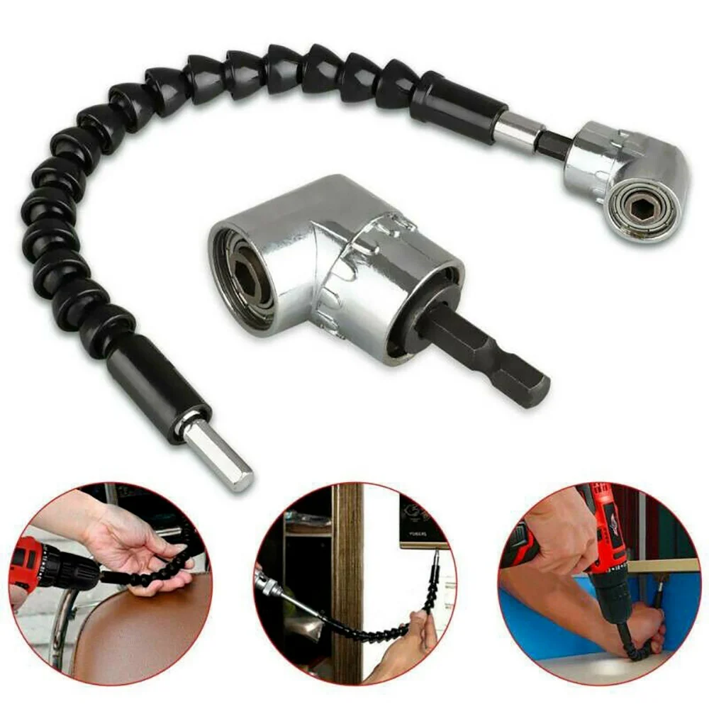 Hex Bit 105Degree Angle Screwdriver Socket Holder Adapter Adjustable Bits Drill Bit Angle Screw Driver Tool SocketFlexible Shaft