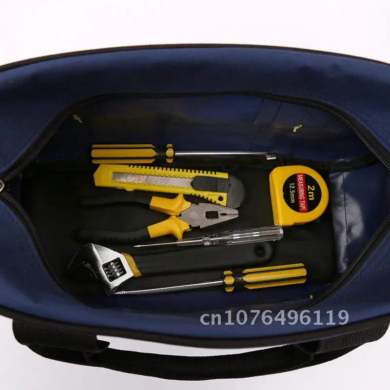 Portable Large Capacity Oxford Cloth Repair Kit Durable Wear-Resistant Tool Bag for Hardware Electrician Universal Use