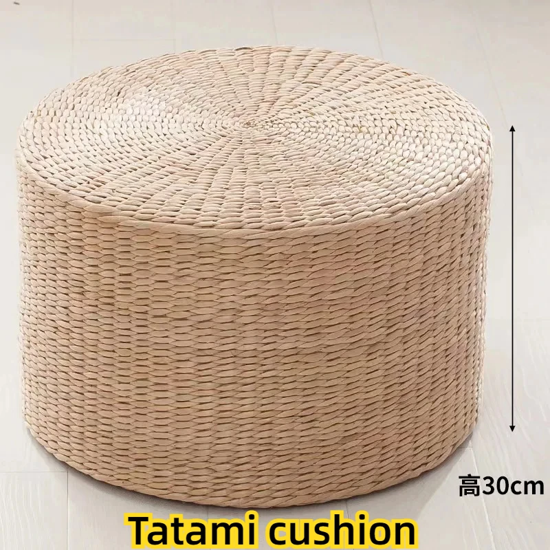 

1pc Natural Stripe Round Poufs Footrest Ottoman Dresser Chair Hallway Desk Footrest Ottoman Pouf Taburete Plegable Furniture