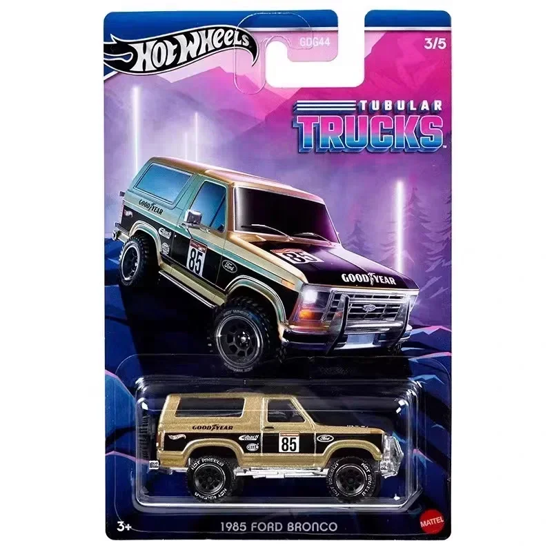 Original Hot Wheels Tubular Trucks Alloy Car 1/64 Jeep Wagoneer Toys for Boys Dodge Chevy Blazer Toyota Pickup Off-road Vehicle