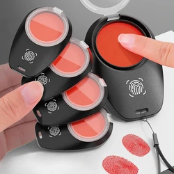 Portable Fingerprint Stamp Pad Finger Ink Stamp Pad Business Office Seal Tool Contract Fingerprint Press Seal Craft Supplies