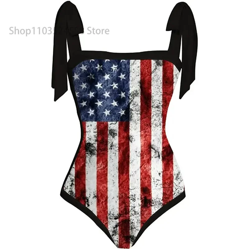 Women's camisole swimsuit, one-piece printed swimsuit, sexy, summer beach clothing