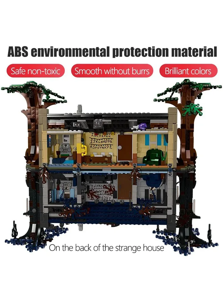 MINISO Disney 2499Pcs Stranger Things The Upside Down Building Blocks Model Brick Kit Compatible 75810 for Kids Adult Toys Gifts