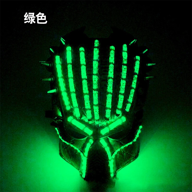 LED Halloween Killer Mask Glow Up Masquerade party Halloween birthday Christmas  Characters Movie Horror Cosplay Mask