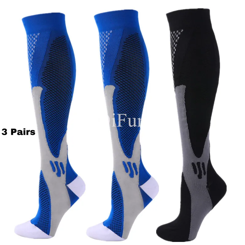 1/3 Paar Kompressions-Sportsocken, medizinische Pflegestrümpfe, verhindern Krampfadern, Socken, Schwangerschaft, Pflege, sportliche Fußballsocken