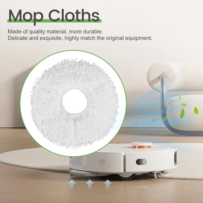 12 Stück Wischt ücher für Yeedi Mop Station selbst reinigende Roboter Ersatz Mop Reinigungs pad Staubsauger Teile