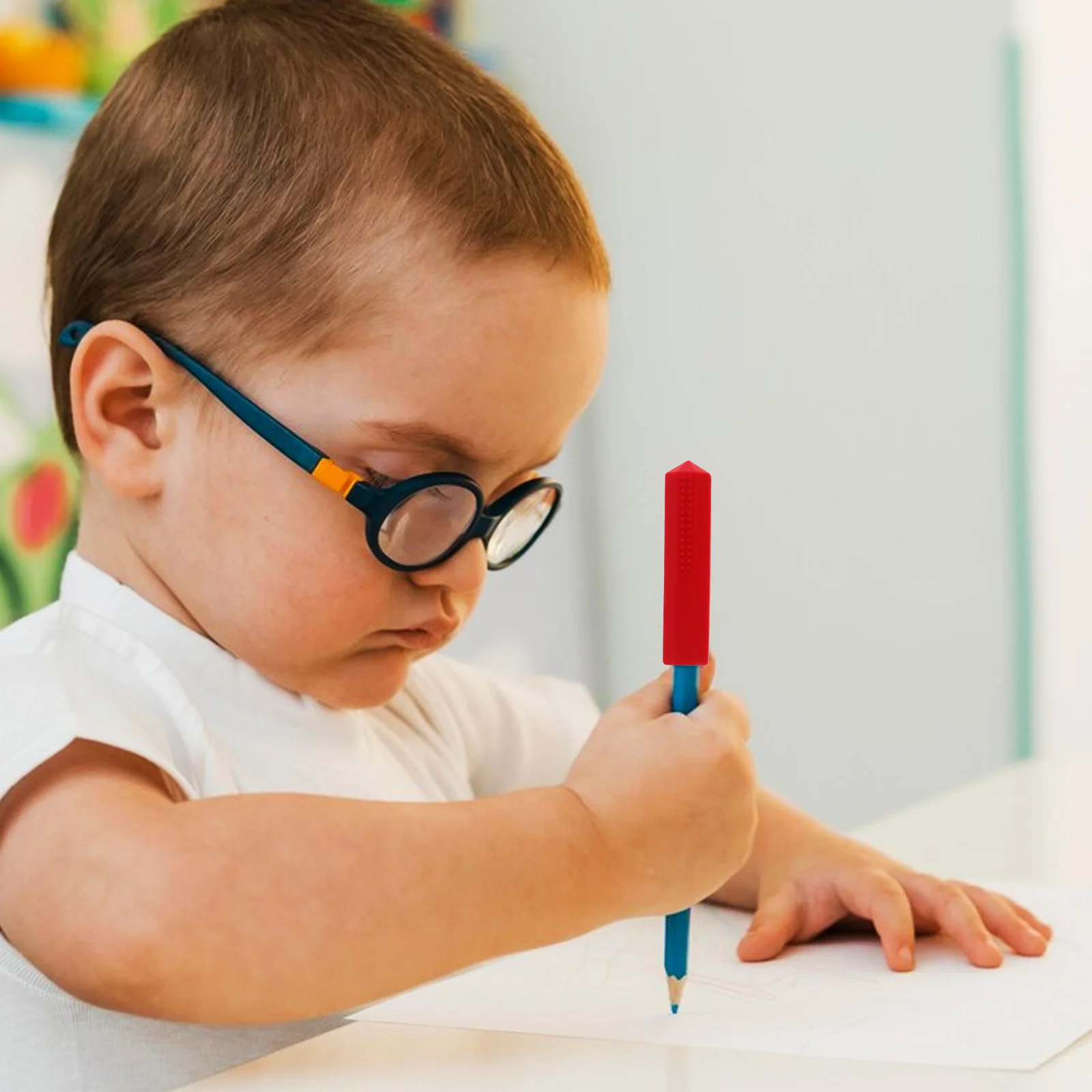 

4 шт., жевательная шапочка для карандашей, безопасное удобное хранение для домашнего использования в классе, офисные принадлежности, канцелярские принадлежности