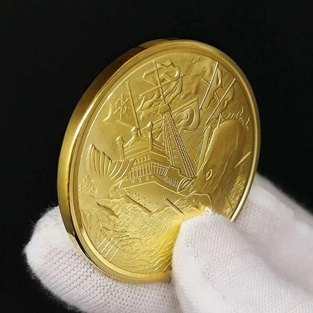 Pirate Skull Challenge Coin Finger Skill Fidget Toys für Angst ADHS Flipping Decision Making And Fun Gedenkgeschenke