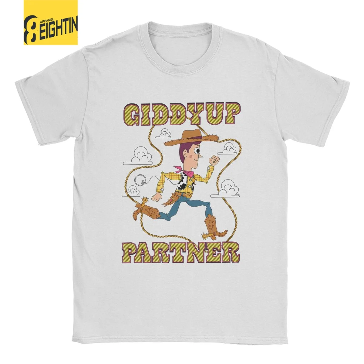 

Футболка мужская из чистого хлопка с надписью «История игрушек»