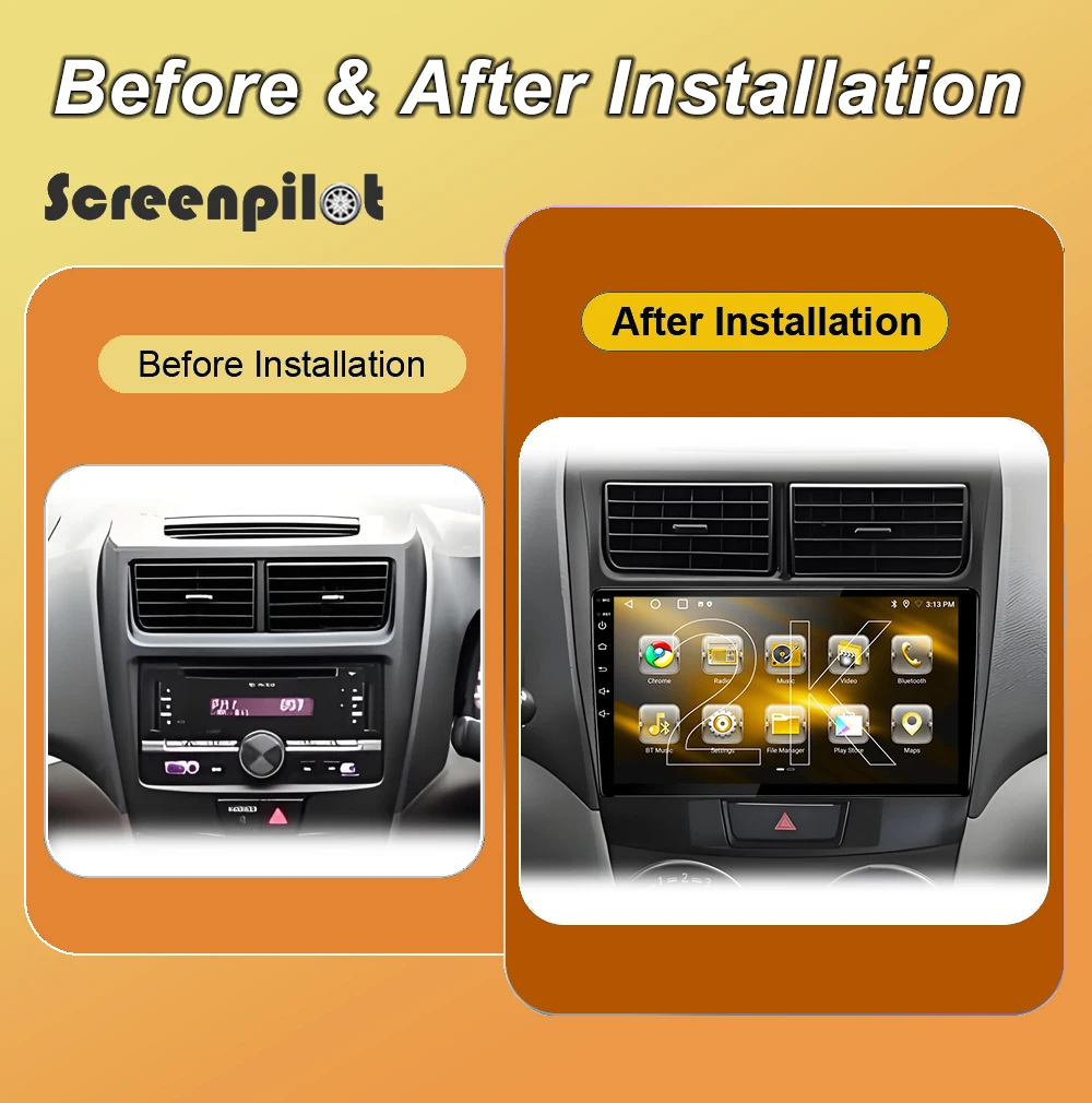 Android 16 For Toyota Avanza 2010-2016 Stereo Head Unit Android Auto Carplay Wifi 8 Core 4G 2K QLED GPS Bluetooth Wireless