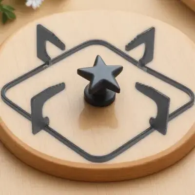 

1pc Cast Iron Gas Stove Holder Hob Wok Support Rack Kitchen Stove Bracket Pot Pan Stand Durable Heat Resistant Oil Resistant