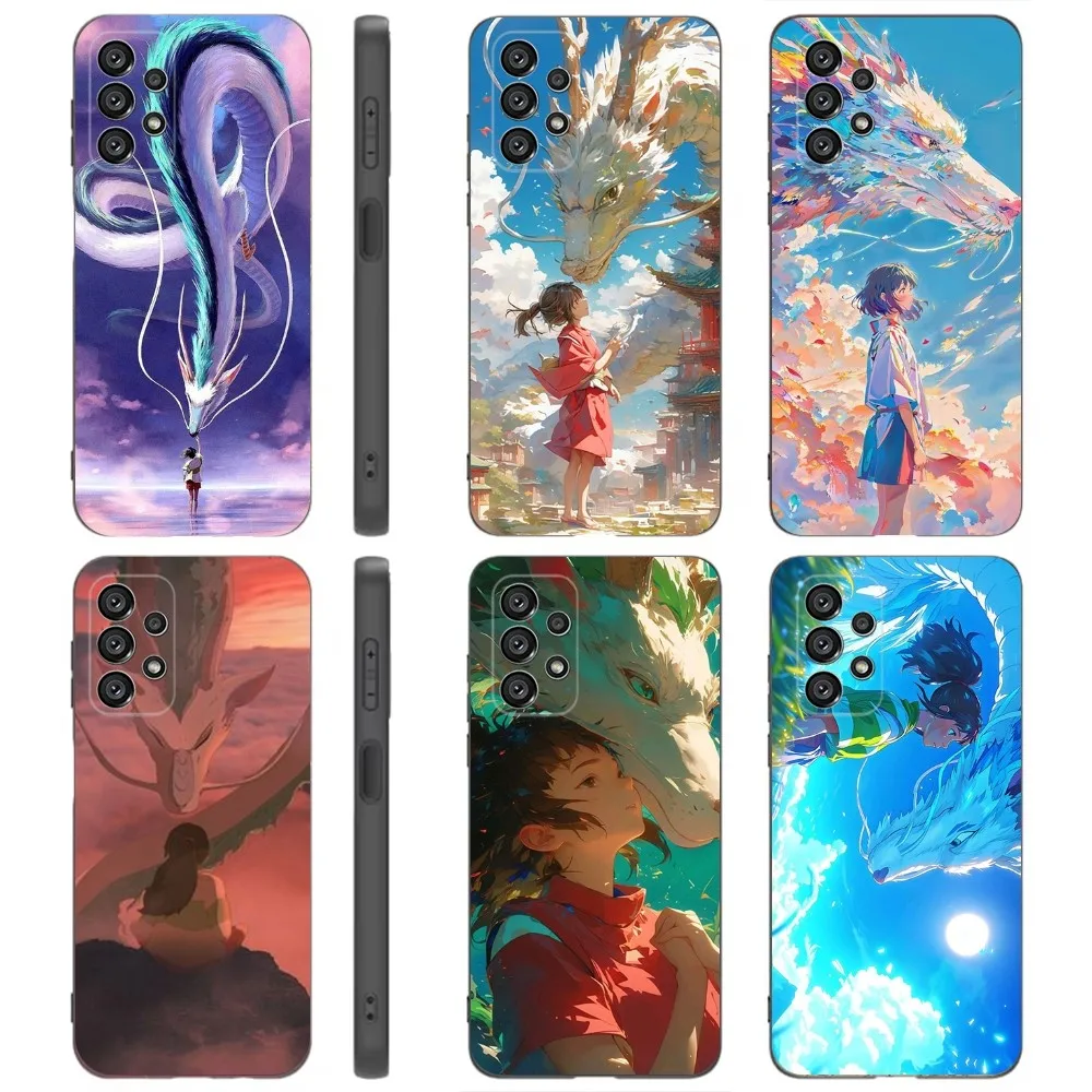 S-Spirited A-Away  Phone Case For Samsung Galaxy A91,A80,A73,A72 ,A71,A53A52,A32 ,A31A22,A21s,A20,Black Cover