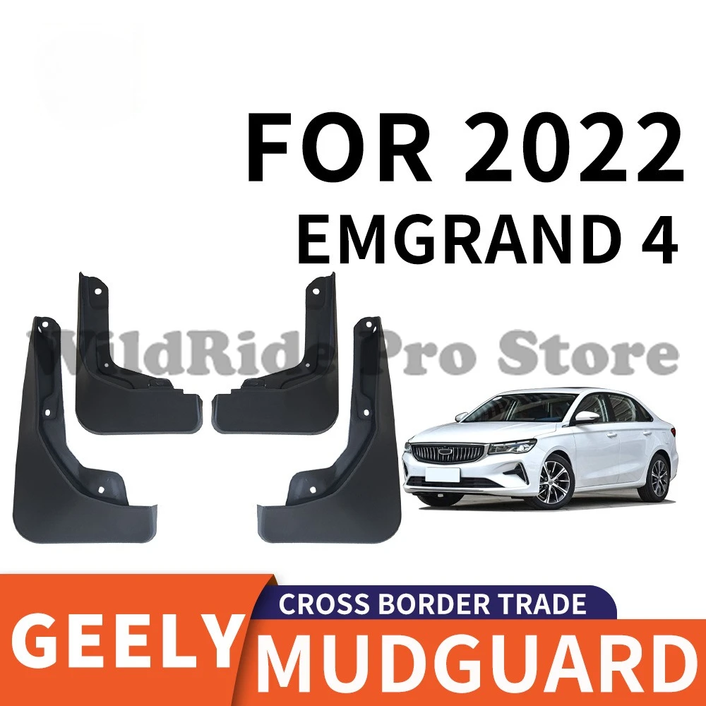 

Mud Flaps for 2022 Geely 4th Gen Emgrand, Set of 4, Custom Fit Splash Guards - OEM Style Protection