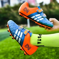 Size 28-38 Trẻ Em Giầy Đá Bóng Gai Dài Móc & Vòng Lặp Futsal Bé Trai TF Bóng Đá Sân Cỏ trẻ Em Giày Chuteira Futebol