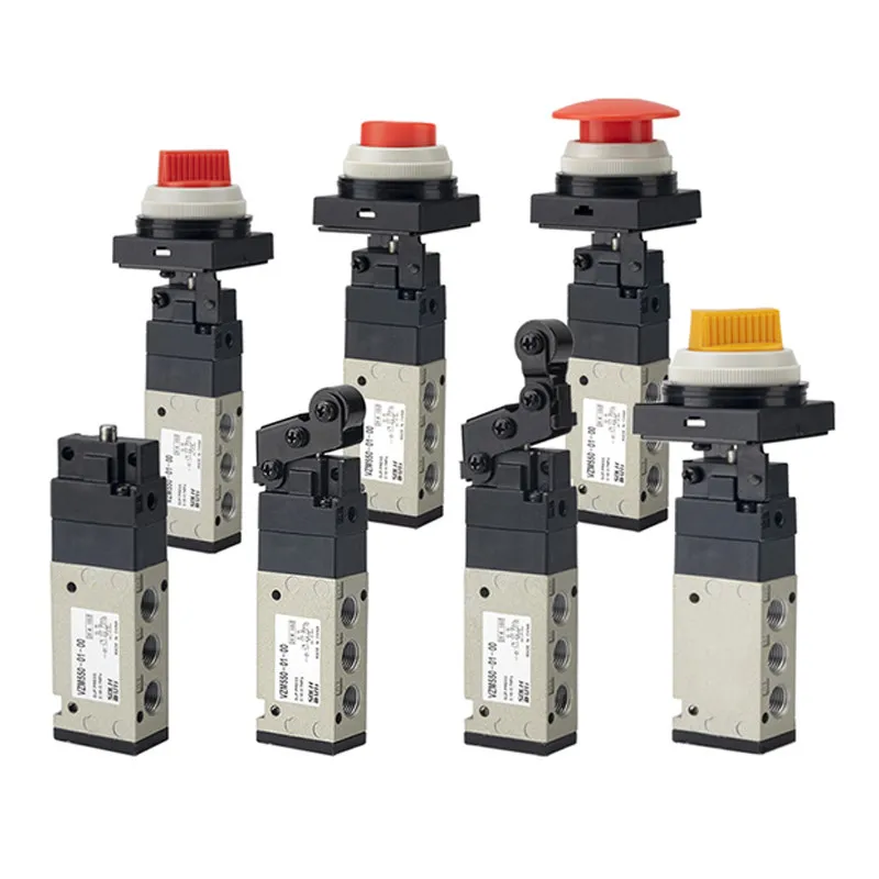 Pneumatic Mechanical Valve 5-Port Machine Control Valve VZM550-01-00/01S/02S-30-32-34B/R/G/Y-33C