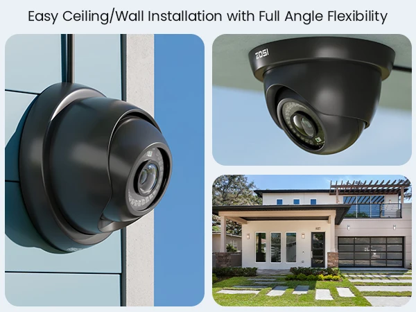 ZOSI 1080p Security Camera 80ft Night Vision AHD / TVI / CVI/CVBS Waterproof for Outdoor Video Surveillance Camera