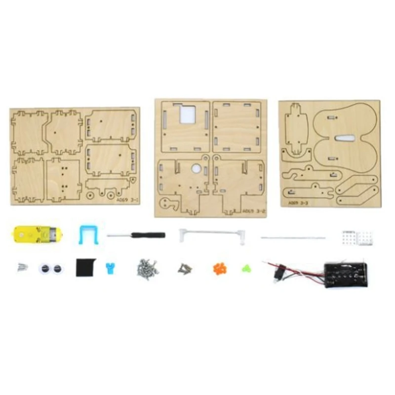 Robot nuevo para comer monedas, modelo mecánico, artesanías madera Diy, vástago Robot, vástago construcción educativo,