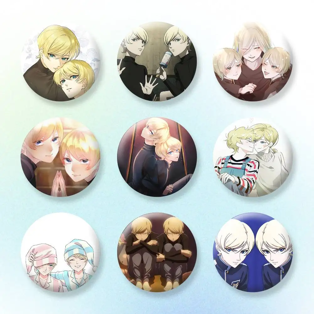 

Migi AND Dali Badges Creative Tinplate Button PinsBrooch Badge Clothes Backpack