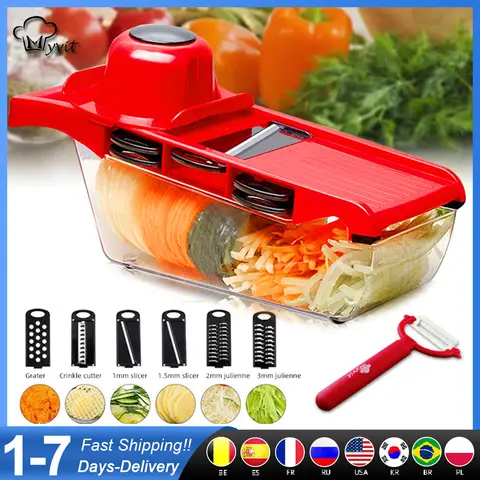 Vegetable Cutter 6 in 1 Gadgets MYVIT