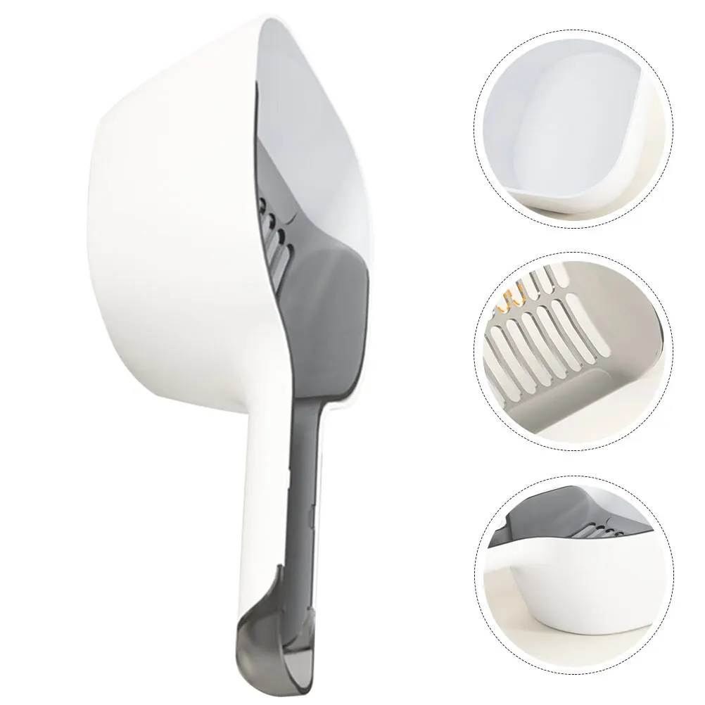 Cat Litter Scoop Scooper Pet Shovel Multifunction Accessories Holder Plastic Reusable